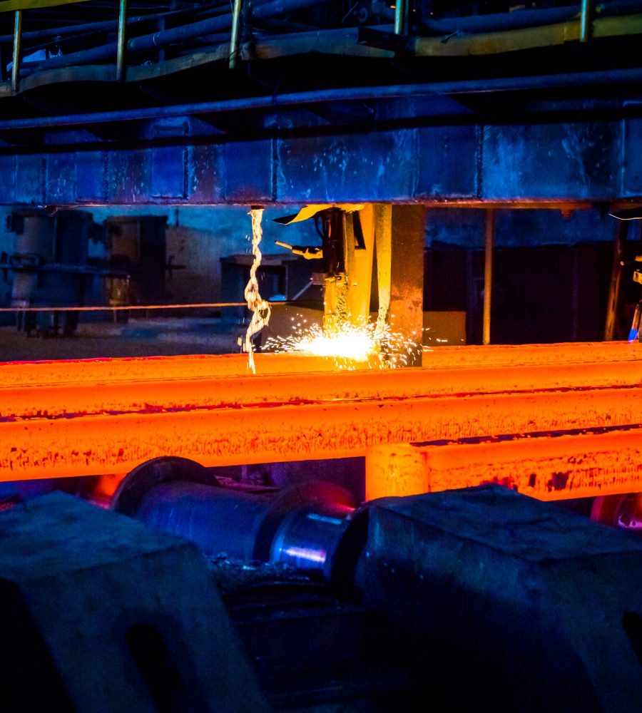 interior view of a steel factory,steel industry in city of China.